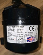 Tacima Autotransformer SC5424/2 300VA 220/240V Input 110/120V Output