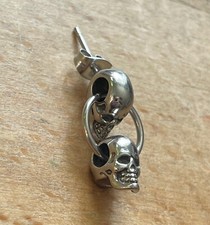 Skull Ohrring Totenkopf Ohrstecker Harley Punk Gothic Herren Biker Thor K8.22