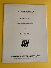 Sonata No. 2, John Haddad, Solo French Horn with Piano Accompaniment