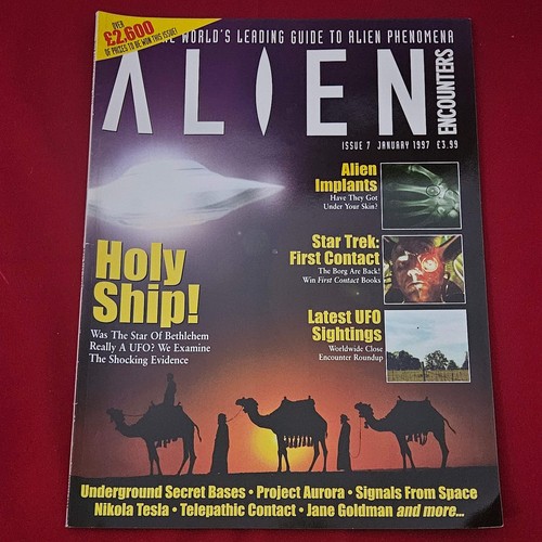 Alien encounters magazine - alien,