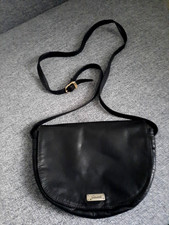 Damen Echt -  Leder Handtasche schwarz , Giovanni faschion,