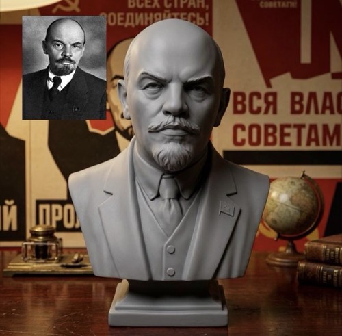 Wladimir lenin büste statue - wladimir,