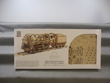 UGEARS 70012 Bausatz Dampflok mit Tender aus Holz ungebaut in OVP
