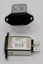 Schaffner FN9244-1-06 Netzfilter IEC 250V/1A Einbau mit Kaltgerätebuchse