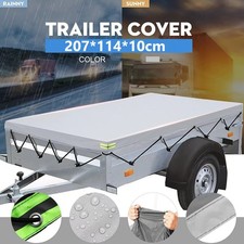 Anhänger Plane 207x114cm, PKW Anhängerplane Flachplane, Autoanhänger Abdeckplane