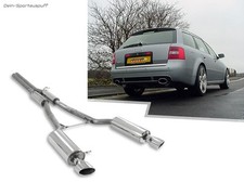 Milltek Sportauspuff-Anlage ab Kat Audi RS6 C5 Typ 4B je 150x95mm oval 