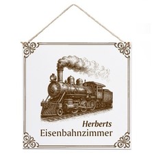 Eisenbahn Lokomotive Schild