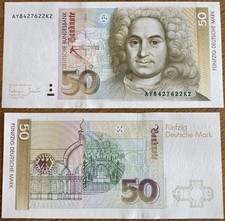 Ⓜ️ 50 Deutsche Mark ☘️ 1.Oktober 1993 ? DM Schein Bundesbank ? AY8427622K2 ?
