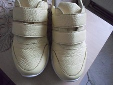 Vitaform Damen-Sneaker,Hirschleder,2 Klettriemen,gelb,Gr.36, QVC