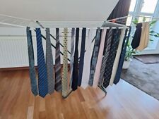 15 Krawatten Schlipse Binder + 1 Plastron (Tuchkrawatte) Konvolut Paket