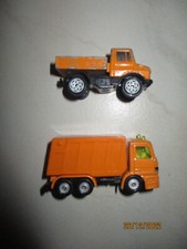 Siku Müll Kippwagen und Unimog in orange