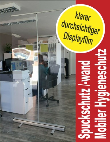 Rollup display hygieneschutz - display,