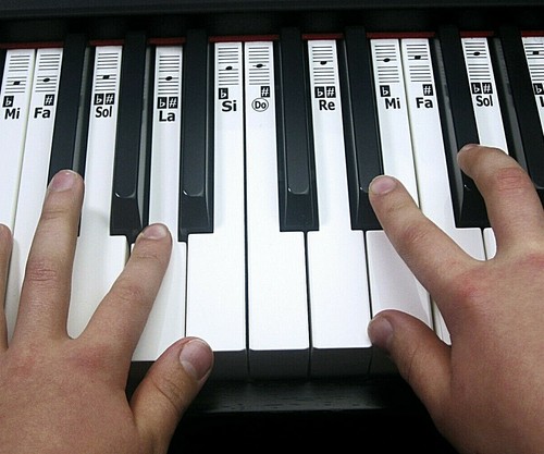 Klavier aufkleber keynotes - aufkleber,