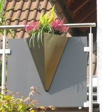 Edelstahl Design-Pflanzgefäß
