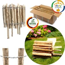 Staketenzaun mit Einschlagpfählen, landwirtschaftlich, aus Haselnussholz