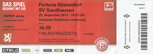 Ticket fortuna düsseldorf - fortuna, sv