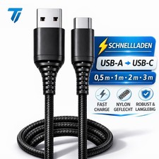 USB A auf USB C Ladekabel 1m