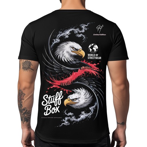 Stuff box herren shirt schwarz - box,