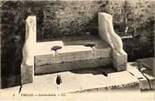 CPA AK TIMGAD Latrine Double