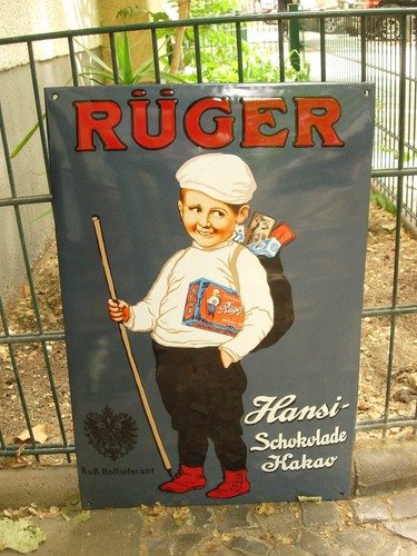 Altes emailschild rüger hansi - altes,