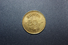 Medaille Token Eurocoin 20 P Pence Spielautomat Vereinigtes Königreich ca 22mm
