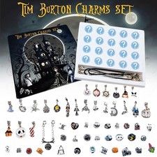 The Nightmare Before Christmas Charm Armband Set Halloween Weihnachts Schmuck