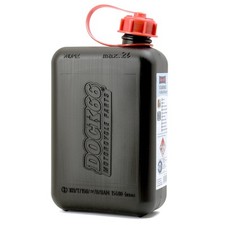 Dock66 Reservekanister 2 L  schwarz, für Motorrad, Chopper, Quad