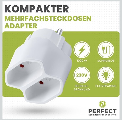 Fach eurostecker eurobuchse - 2-fach,