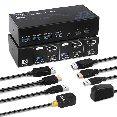 Tcnewcl hdmi displayport kvm - displayport,
