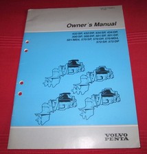 Owner´s Manual Volvo Penta 432 SP DP 434 500 501 MS4 570 572 Oktober 1992!