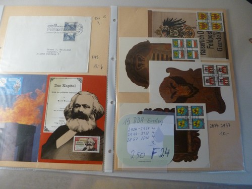 Briefmarken ddr mit - x,
