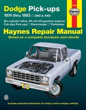 Reparaturhandbuch / -anleitung Dodge Pick-ups 1974, 75, 76, 77, 78, 79, 80 - 93