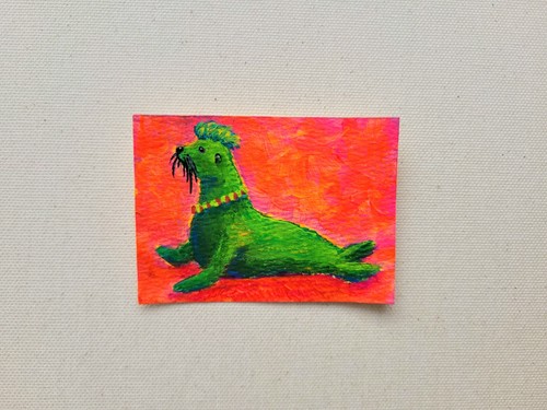 Original aceo acryl gemälde - original,
