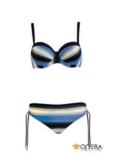 Opera Schalen Bikini in blau creme gold Gr. 36 E F NP 139,99 €
