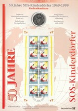 10 DM 1999 J Silber 925 /15,5g - 50 Jahre SOS Kinderdörfer ST -Numisblatt 2/1999