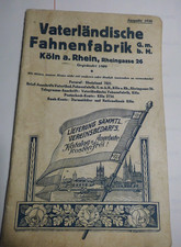 Vaterländische Fahnenfabrik, Katalog 1926  Vereinsbedarfs Angebote - Foto Bilder