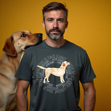 SALE Labrador Circle Labby Dog lustig Hundemotiv Hund Unisex T-Shirt grau L