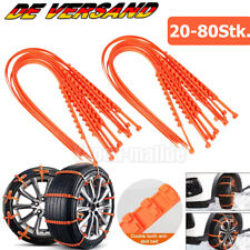 20-80X Anti-Rutsch Schneekette Schnee Eis Kette Anfahrhilfe Reifenkette Auto PKW