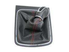 Schaltknauf 6G für Schalthebel Gangschalter rote Naht Seat Leon 5F SC FR TSI ...