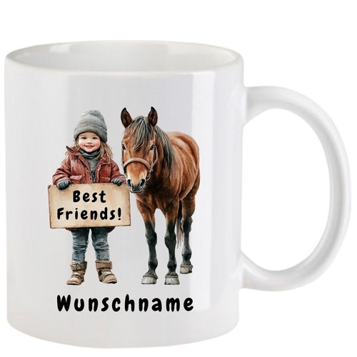 Tasse mit pferd best - *best, friends*