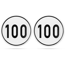Aufkleber Geschwindigkeit 100