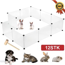 Freigehege für Kaninchen Meerschweinchen Käfig Gehege Kleintierkäfig ohne Tür