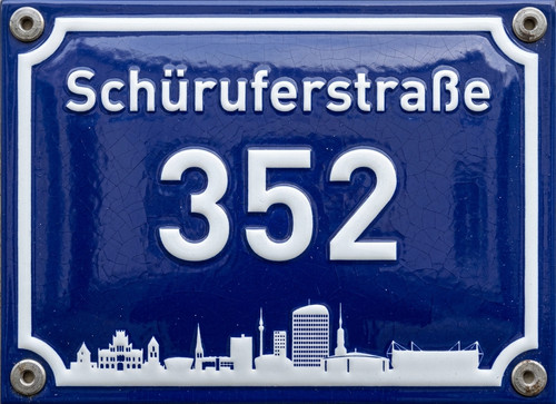 Hausnummernschild metall - hausnummernschild,