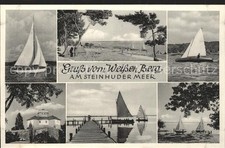 Steinhuder Meer Weisser Berg Segelboot Bootssteg