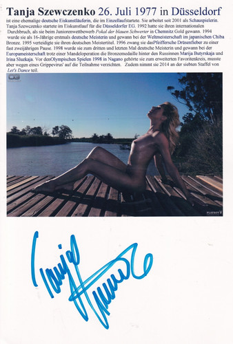 Autogramm tanja stewczenko - autogramm,