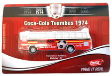 H0 - Coca Cola Teambus Deutschland 1974  - 1:87 - Auto Omnibus Bus ----  BO 1568