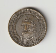 Medaille Nord-Ostsee-Kanal Schleuse Kiel Holtenau Grundsteinlegung 1887 v. Lauer