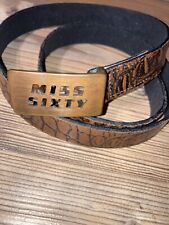 Miss Sixty Gürtel, Braun, Größe S, Kunstleder