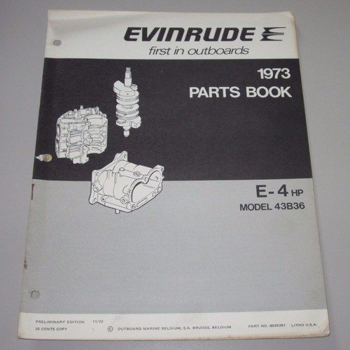 Parts book evinrude - parts,