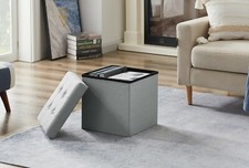 Sitzhocker mit Stauraum